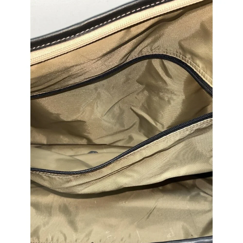 Kenneth Cole Reaction Beige 22" Rolling Duffel Bag Travel Carry On Wheeled Bag - Picture 9 of 16